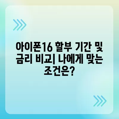 아이폰16 할부 계획 | 통신사와 리테일러 비교