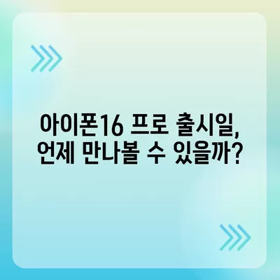 아이폰16 프로 디자인, 출시일, 실물 리뷰