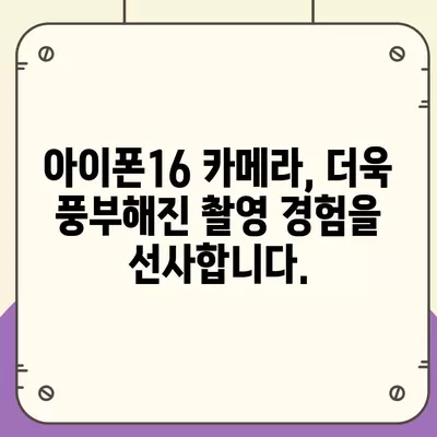 아이폰16 후면 카메라, 거대한 스크린으로 사진 및 비디오 검토 및 편집이 간편함