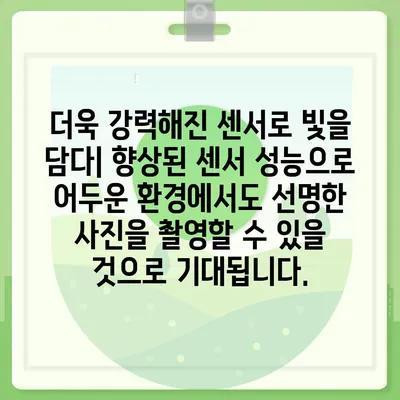 아이폰 16 프로 카메라 기대 이유