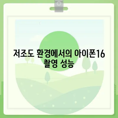 아이폰16 카메라 | 속도와 선명도 모두 극대화