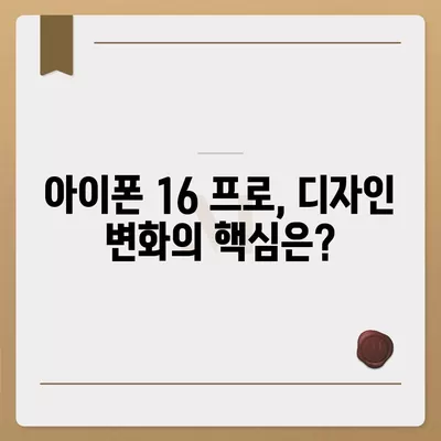 아이폰 16 프로 디자인, 출시일 및 실물 모습