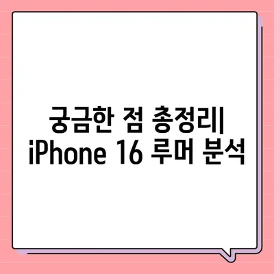 iPhone 16 출시일, dizayn, 스펙 루머 정리