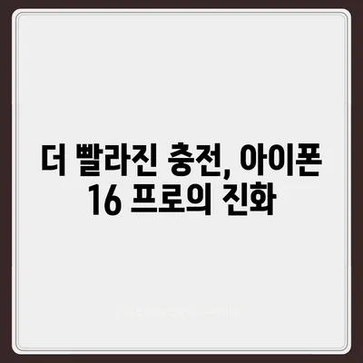 아이폰 16 프로, 충전 속도 향상에 기대