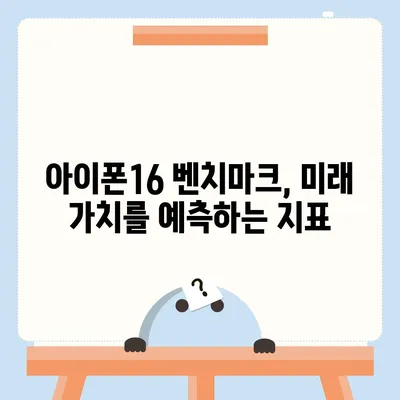 아이폰16 벤치마크 점수가 의사 결정에 어떻게 도움이 될 수 있는지