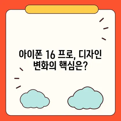 아이폰 16 프로 | 디자인과 출시일, 실물의 모습