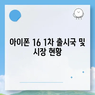 아이폰 16 출시일, 가격, 디자인 | 1차 출시국 정보 포함