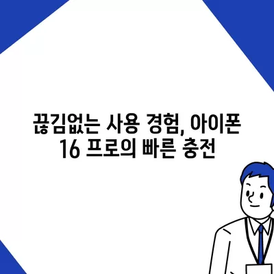 아이폰 16 프로 | 더 빠른 충전 속도 기대하기