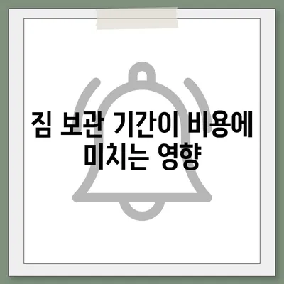 짐 보관 이사 비용 비교