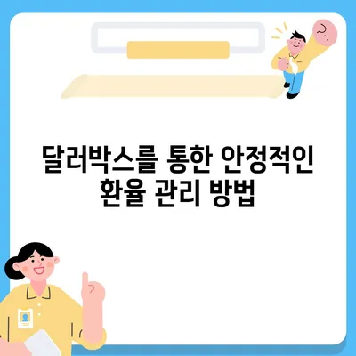 카카오뱅크 달러박스를 활용한 환테크 방법 소개