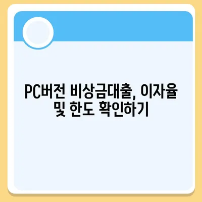 카카오뱅크 pc버전 비상금대출 pc버전 상환