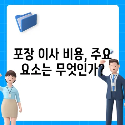 포장 이사 비용 체크리스트 및 업체 가격 비교