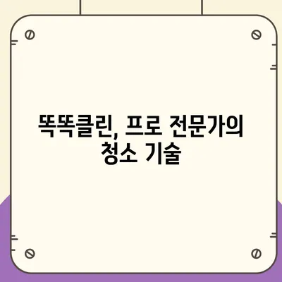 부산 이사 청소업체 똑똑클린, 1일 1건 최선의 서비스