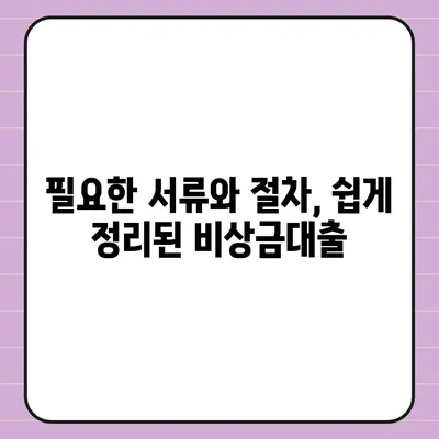 카카오뱅크 비상금대출 조건