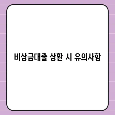 카카오뱅크 비상금대출 상환