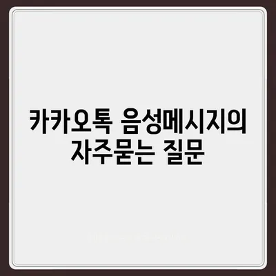 카카오톡 음성메시지