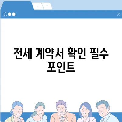 전세 이사 시 필수 준비 사항