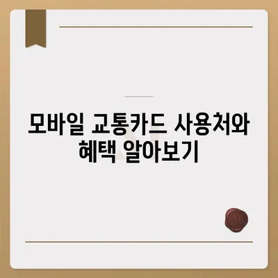 카카오페이와 Kpass를 통한 모바일 교통카드 발급 방법