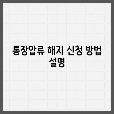 카카오뱅크 통장압류 해지 방법