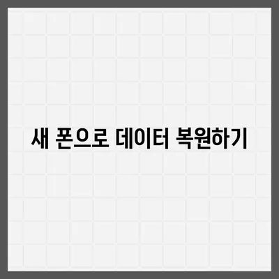 카카오톡 데이터를 새 폰으로 손쉽게 옮기기