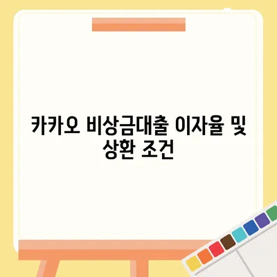 카카오 비상금대출