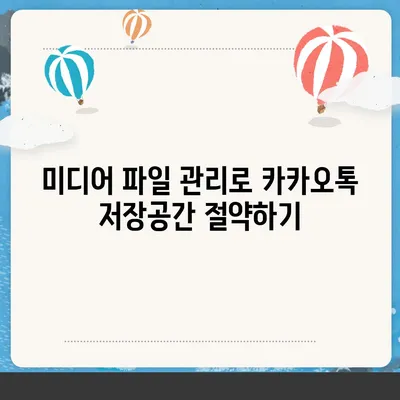 카카오톡 저장공간