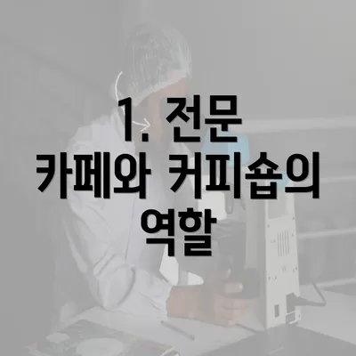 1. 전문 카페와 커피숍의 역할