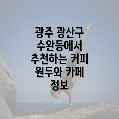 광주 광산구 수완동에서 추천하는 커피 원두와 카페 정보