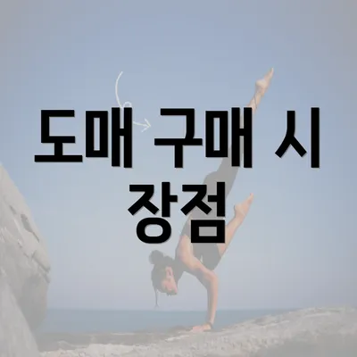 도매 구매 시 장점