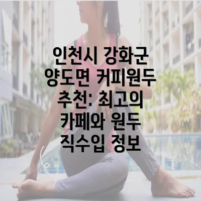 인천시 강화군 양도면 커피원두 추천: 최고의 카페와 원두 직수입 정보