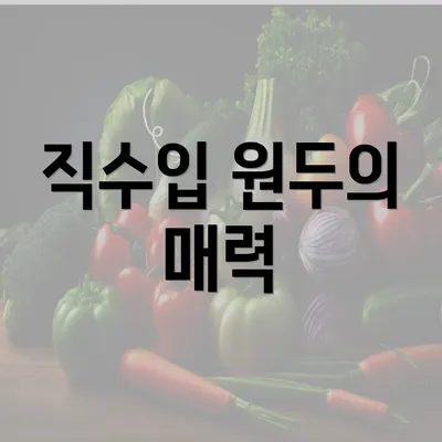 직수입 원두의 매력