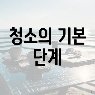 청소의 기본 단계