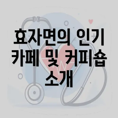 효자면의 인기 카페 및 커피숍 소개