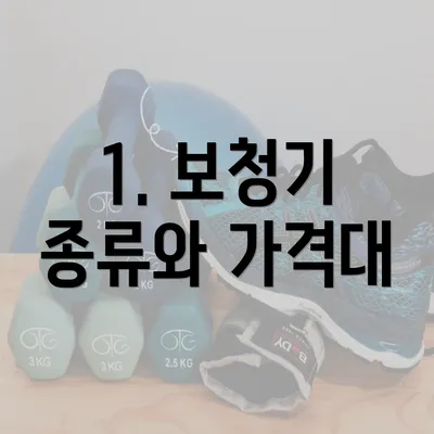 1. 보청기 종류와 가격대