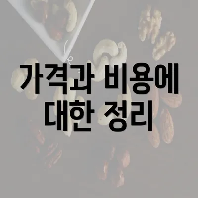 가격과 비용에 대한 정리