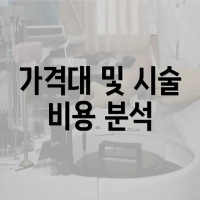 가격대 및 시술 비용 분석