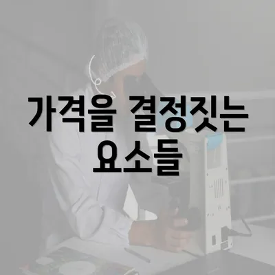 가격을 결정짓는 요소들