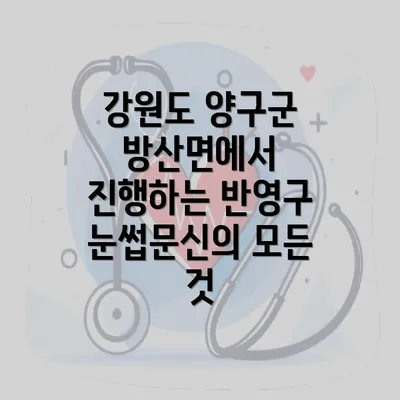 강원도 양구군 방산면에서 진행하는 반영구 눈썹문신의 모든 것