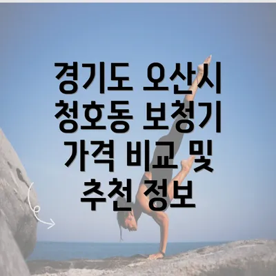 경기도 오산시 청호동 보청기 가격 비교 및 추천 정보