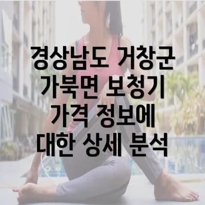 경상남도 거창군 가북면 보청기 가격 정보에 대한 상세 분석