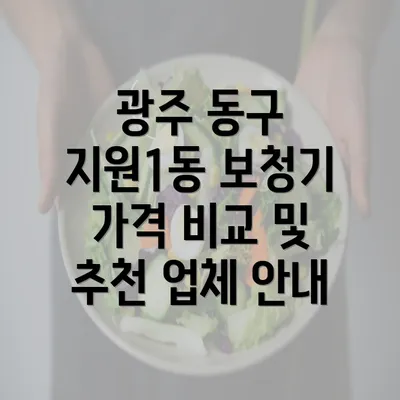 광주 동구 지원1동 보청기 가격 비교 및 추천 업체 안내