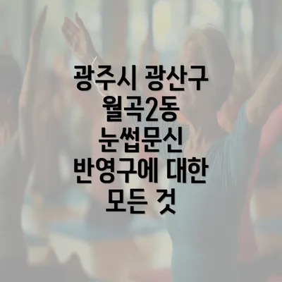 광주시 광산구 월곡2동 눈썹문신 반영구에 대한 모든 것