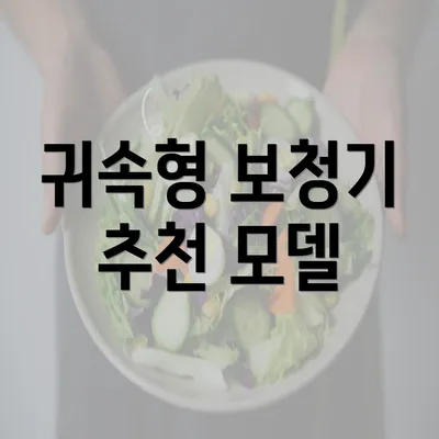 귀속형 보청기 추천 모델