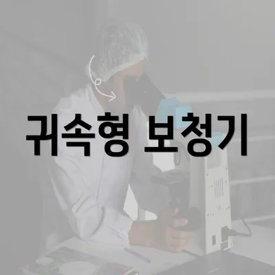 귀속형 보청기