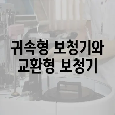 귀속형 보청기와 교환형 보청기