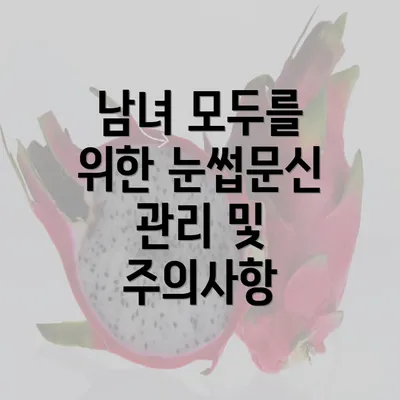 남녀 모두를 위한 눈썹문신 관리 및 주의사항