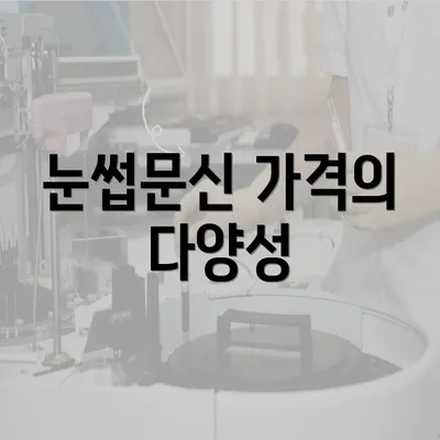 눈썹문신 가격의 다양성