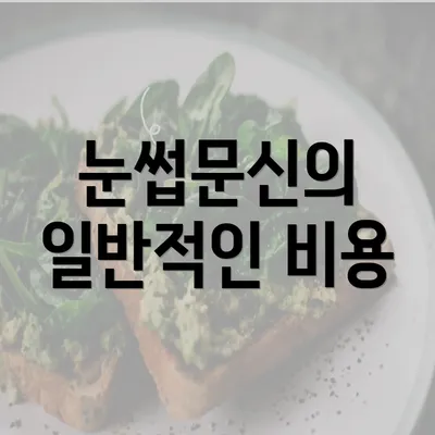 눈썹문신의 일반적인 비용