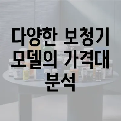 다양한 보청기 모델의 가격대 분석