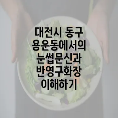 대전시 동구 용운동에서의 눈썹문신과 반영구화장 이해하기